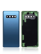 Back cover Glass With Camera Lens Compatible For Samsung Galaxy S10 Plus Replacement  (No Logo) (Vemake) (Prism Blue)