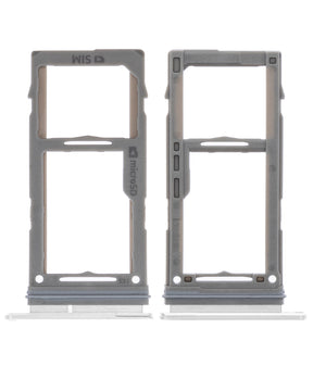 Single Sim Card Tray Replacement Compatible For Samsung Galaxy S10 / S10 Plus / S10E (Prism White)