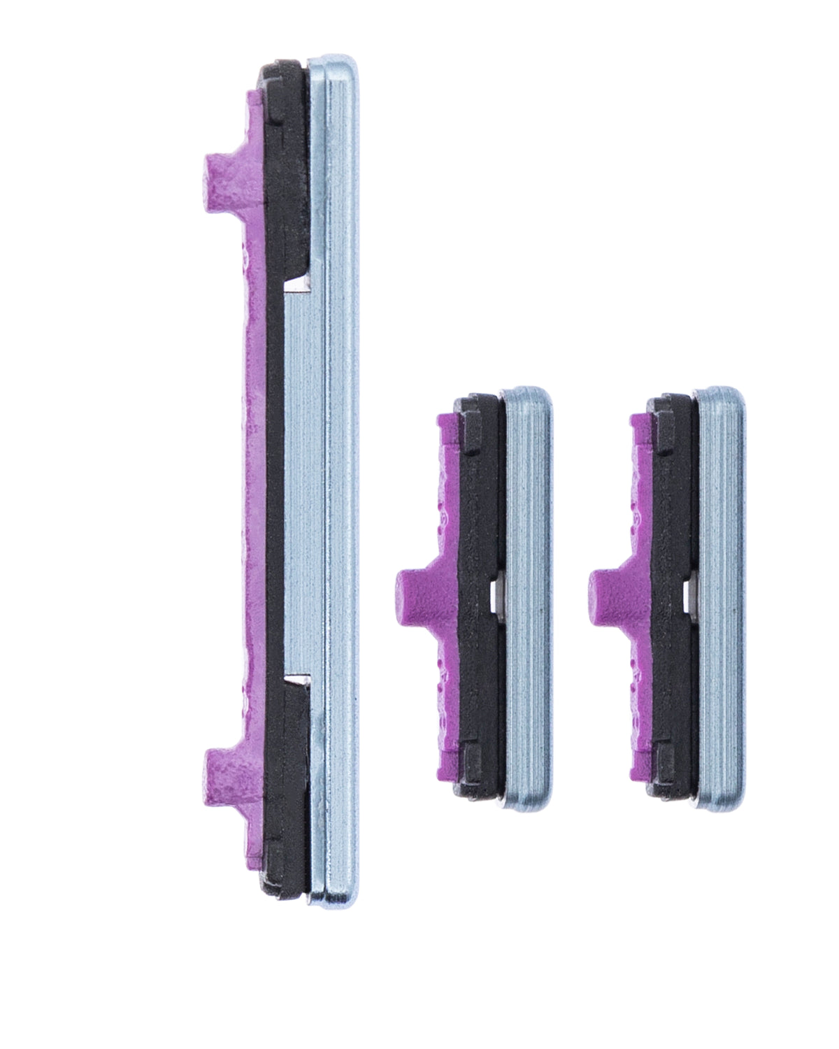 Hard Buttons Replacement  (Power / Volume / Bixby) Compatible For Samsung Galaxy S10 / S10 Plus (Prism Blue)