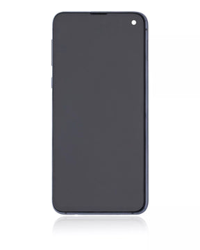 OLED Assembly With Frame Compatible For Samsung Galaxy S10E Replacement by Macfactory.Store(Service Pack) (Prism Black)