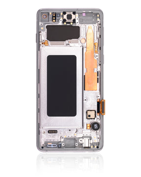 OLED Assembly With Frame Compatible For Samsung Galaxy S10 Replacement(Service Pack) (Prism White)