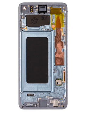 OLED Assembly With Frame Compatible For Samsung Galaxy S10 Replacement (Service Pack) (Prism Blue)