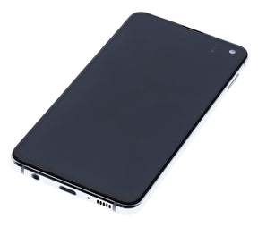 Replacement OLED Assembly With Frame Compatible For Samsung Galaxy S10E (Refurbished) (Prism White)