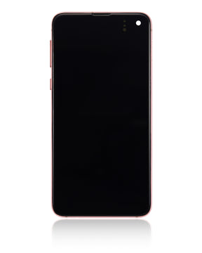OLED Assembly With Frame Compatible For Samsung Galaxy S10E  Replacement (Refurbished) (Flamingo Pink)