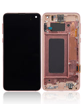 OLED Assembly With Frame Compatible For Samsung Galaxy S10E  Replacement (Refurbished) (Flamingo Pink)