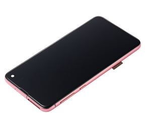 OLED Assembly With Frame Compatible For Samsung Galaxy S10E  Replacement (Refurbished) (Flamingo Pink)