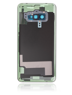 Back cover Glass With Camera Lens Compatible For Samsung Galaxy S10E Replacement by Macfactory.Store (No Logo) (Vemake) (Prism Black)