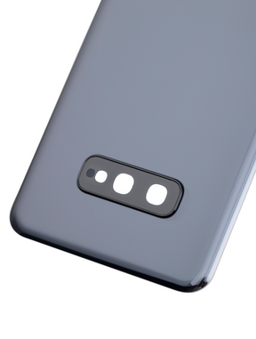 Back cover Glass With Camera Lens Compatible For Samsung Galaxy S10E Replacement by Macfactory.Store (No Logo) (Vemake) (Prism Black)