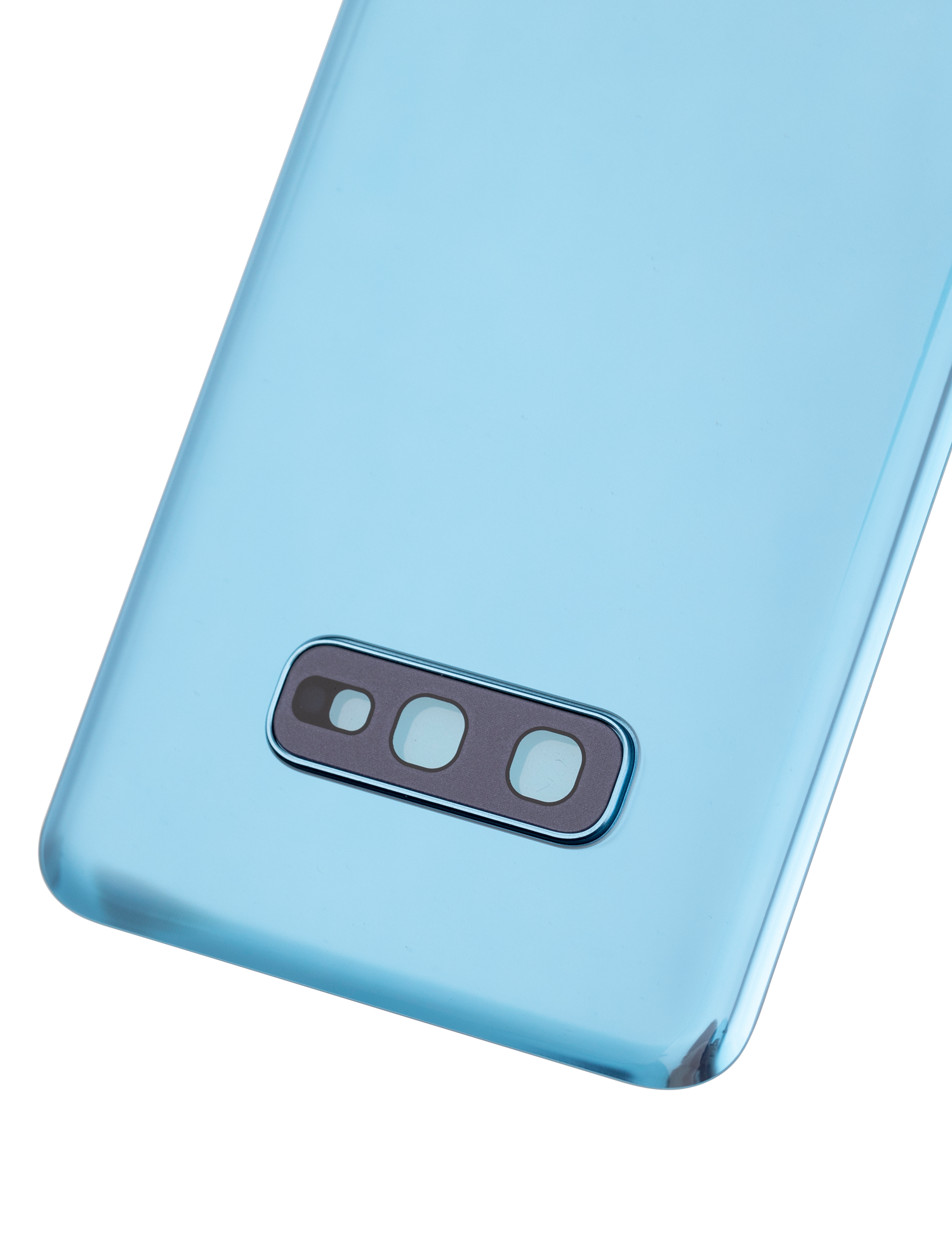 Back cover Glass With Camera Lens Compatible For Samsung Galaxy S10E Replacement  (No Logo) (Vemake) (Prism Blue)