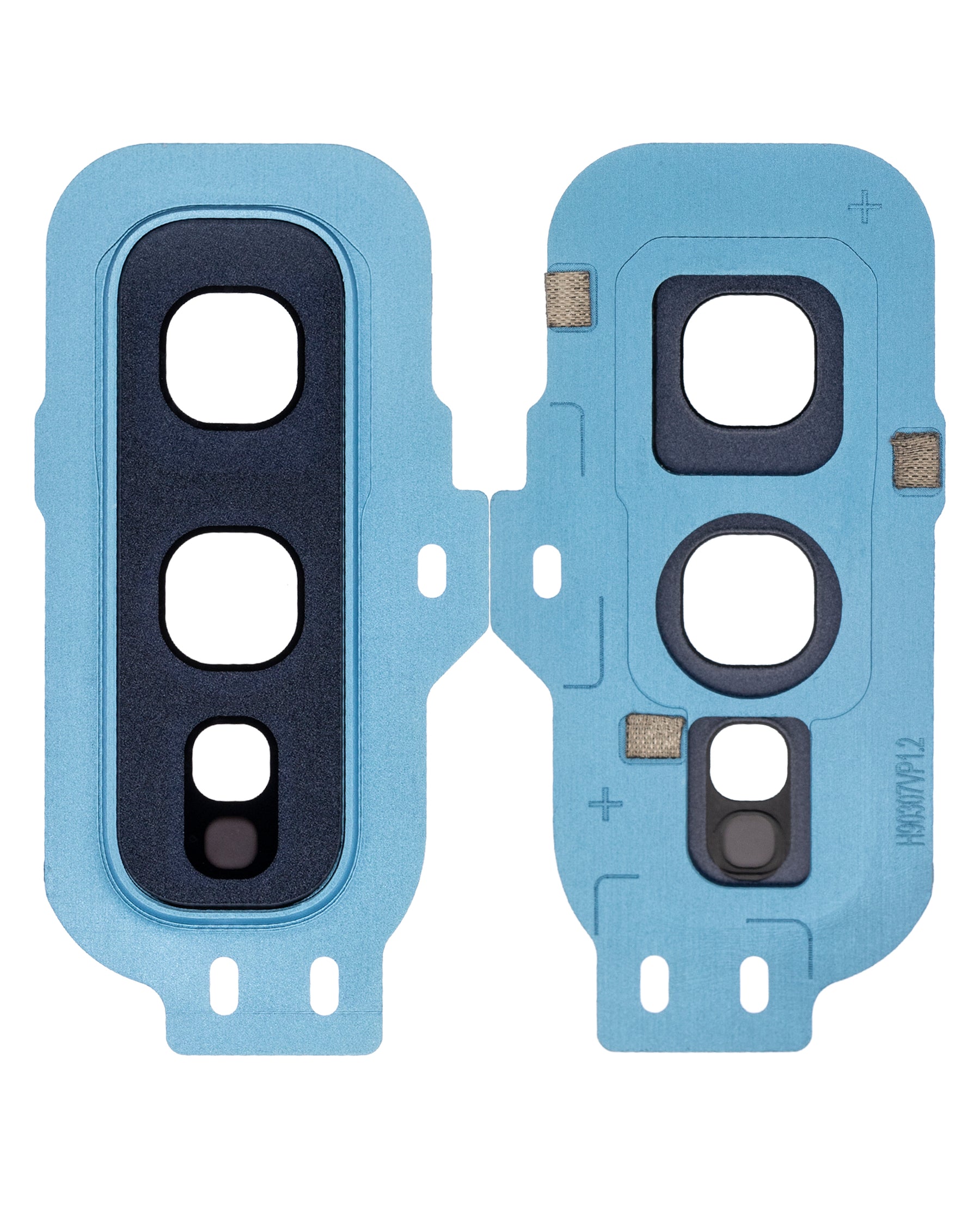 Replacement Back Camera Lens With Cover Bezel Ring Compatible For Samsung Galaxy S10E (Prism Blue)