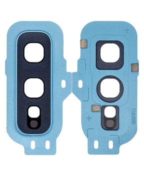 Replacement Back Camera Lens With Cover Bezel Ring Compatible For Samsung Galaxy S10E (Prism Blue)