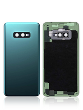 Back cover Glass With Camera Lens Compatible For Samsung Galaxy S10E Replacement  (No Logo) (Vemake) (Prism Green)