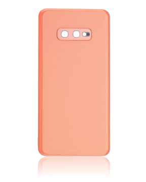 Back cover Glass With Camera Lens Compatible For Samsung Galaxy S10E Replacement  (No Logo) (Vemake) (Flamingo Pink)