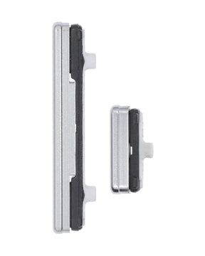 Replacement Hard Buttons (Power / Volume / Bixby) Compatible For Samsung Galaxy S10E (Prism White)