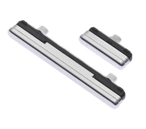 Replacement Hard Buttons (Power / Volume / Bixby) Compatible For Samsung Galaxy S10E (Prism White)