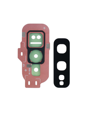 Back Camera Lens With Cover Bezel Ring Replacement  Compatible For Samsung Galaxy S10E (Flamingo Pink)