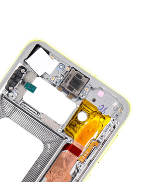 Replacement Mid-Frame Housing Compatible For Samsung Galaxy S10E (With Small Parts) (Canary Yellow)