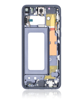 Replacement Mid-Frame Housing Compatible For Samsung Galaxy S10E (With Small Parts) (Prism Black)