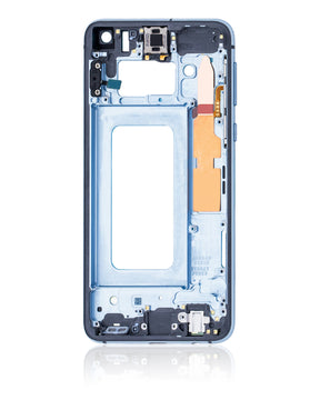 Replacement Mid-Frame Housing Compatible For Samsung Galaxy S10E (With Small Parts) (Prism Blue)
