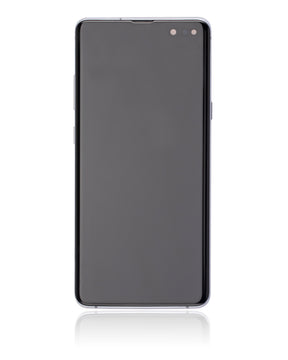 OLED Assembly With Frame Compatible For Samsung Galaxy S10 5G Replacement (Service Pack) (Majestic Black)