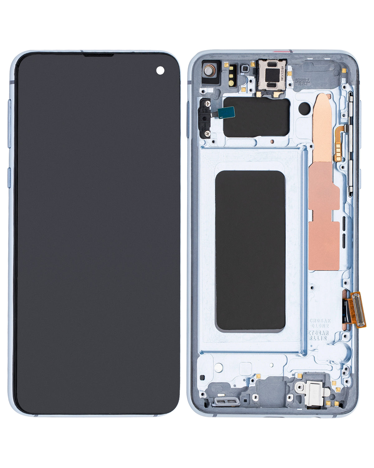 Replacement OLED Assembly With Frame Compatible For Samsung Galaxy S10E (Refurbished) (Prism Blue)