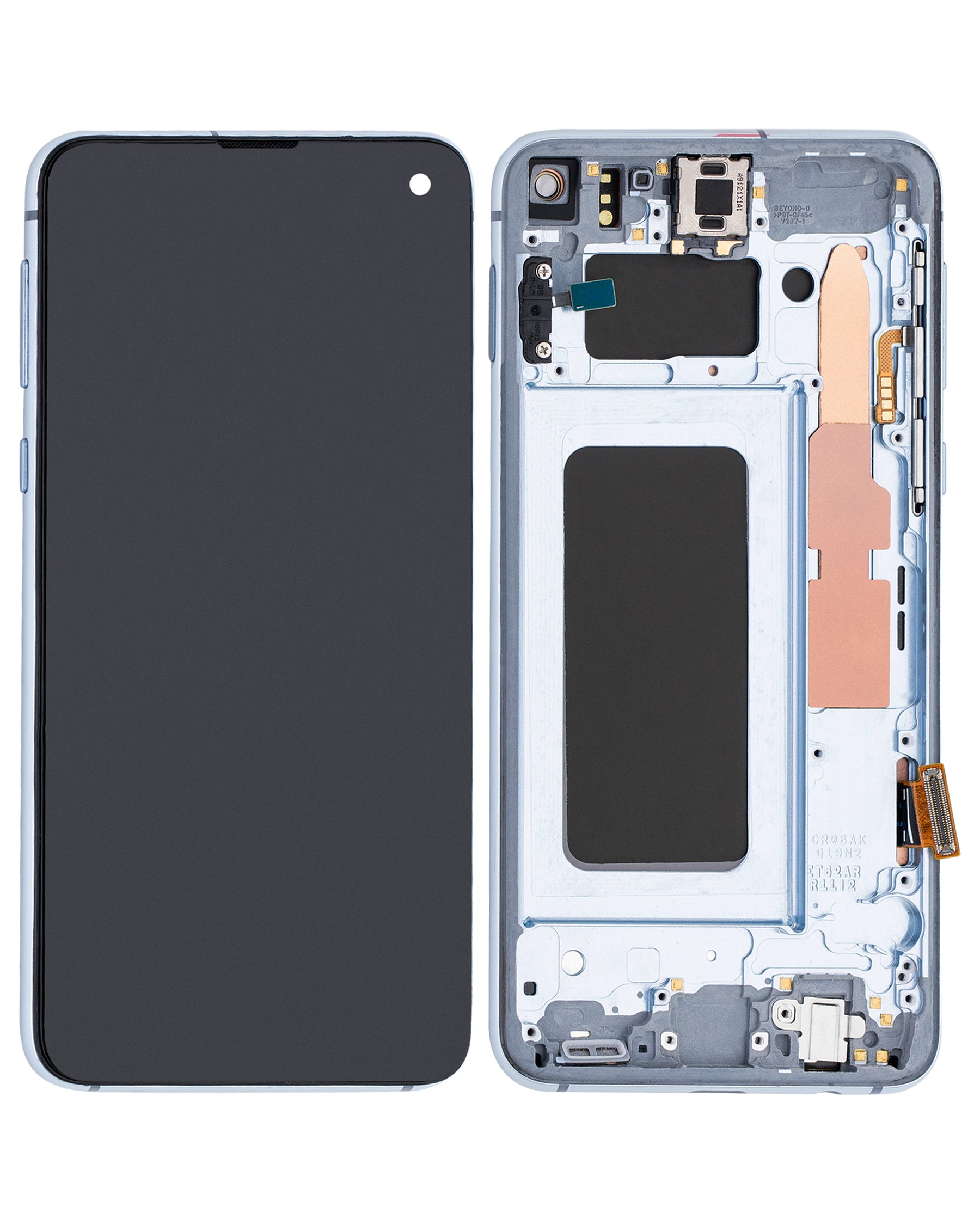 Replacement OLED Assembly With Frame Compatible For Samsung Galaxy S10E (Refurbished) (Prism Blue)