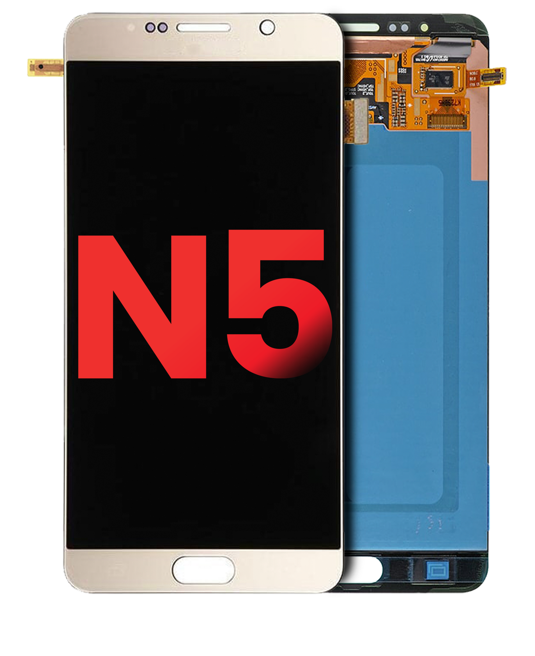 OLED Assembly Without Frame Compatible For Samsung Galaxy Note 5 Replacement (Vemake) (Gold Platinum)