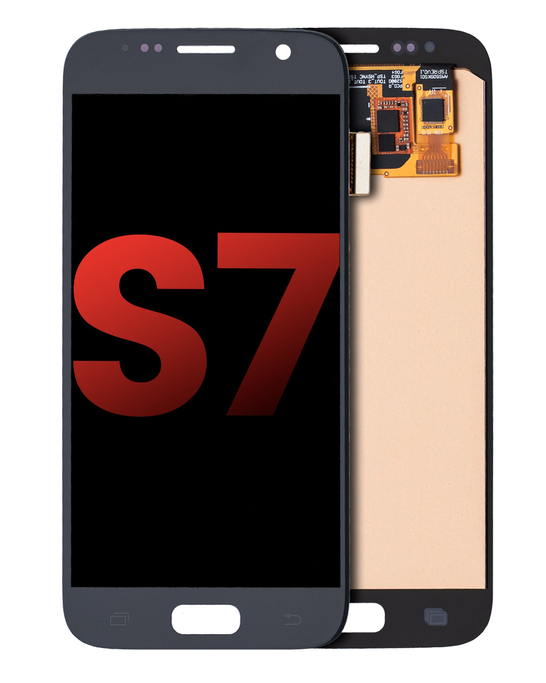 Replacement OLED Assembly Without Frame Compatible For Samsung Galaxy S7 (Vemake) (Black Onyx)