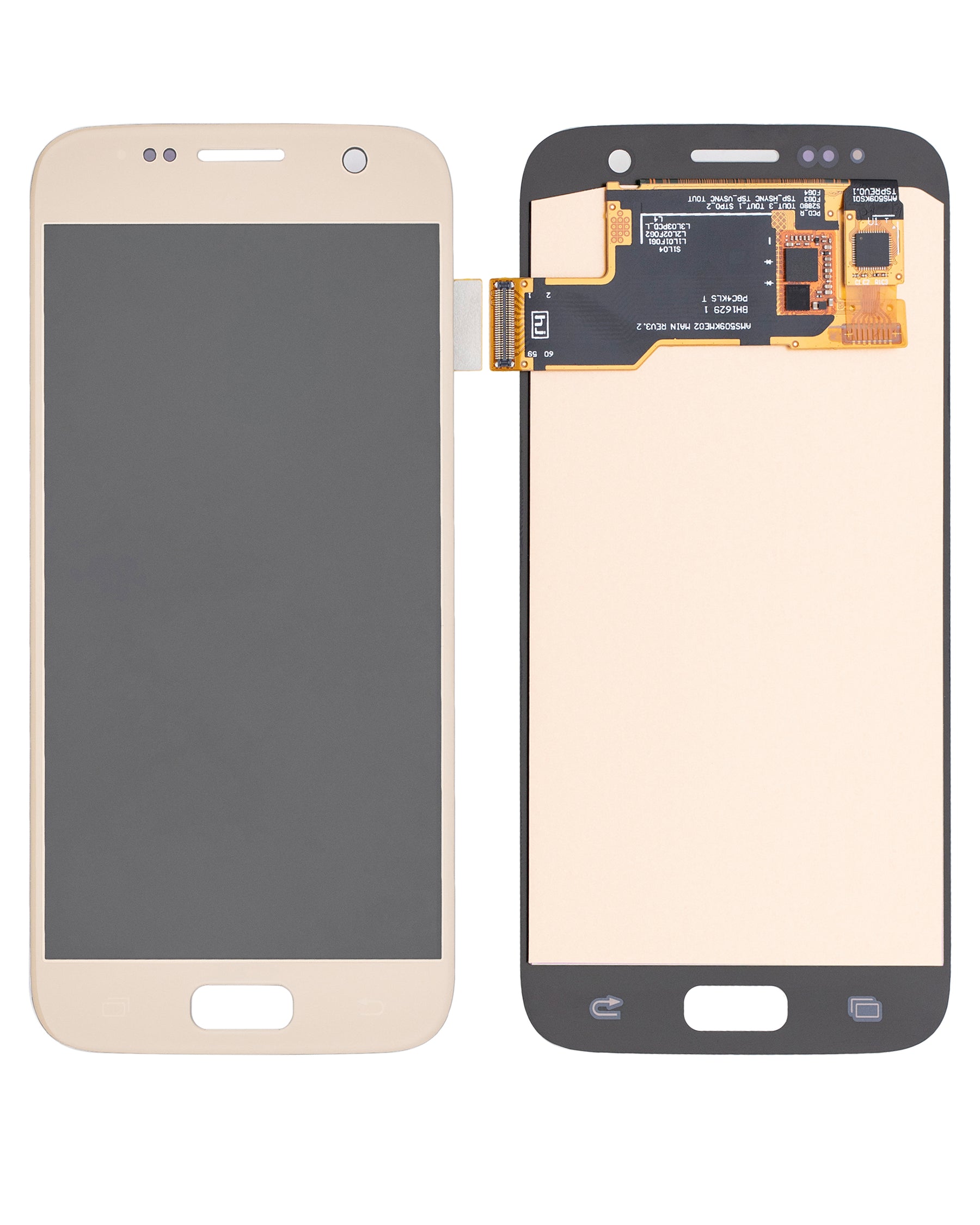 OLED Assembly Without Frame Compatible For Samsung Galaxy S7 Replacement (Vemake) (Gold Platinum)