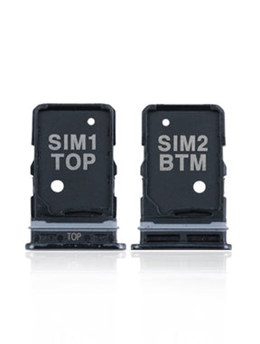 Single Sim Card Tray Replacement Compatible For Samsung Galaxy A80 (A805 / 2019) (Phantom Black)