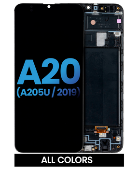 LCD Assembly With Frame Compatible For Samsung Galaxy A20 (A205 / 2019) (U Version) (Aftermarket: Incell) (All Colors)