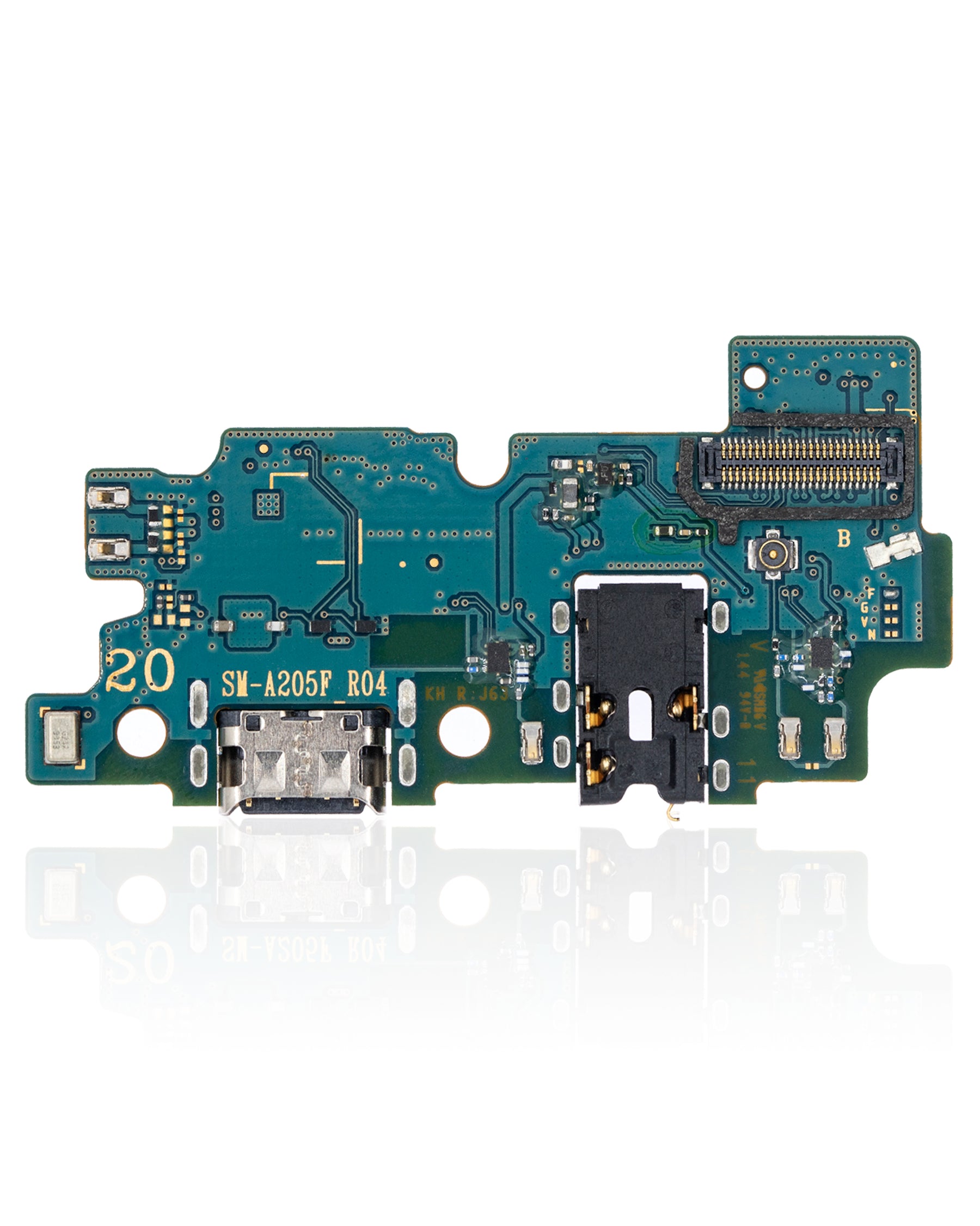 Charging Port With Board Compatible For Samsung Galaxy A20 (A205 / 2019) (International Version) (Premium)