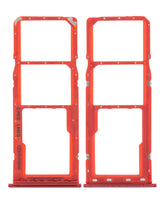 Dual Sim Card Tray Compatible For Samsung Galaxy A20 (A205 / 2019) / A30 (A305 / 2019) / A50 (A505 / 2019) (Coral Orange)