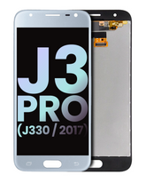 LCD Assembly Without Frame Compatible For Samsung Galaxy J3 Pro (J330 / 2017) (Silver) (Service Pack)