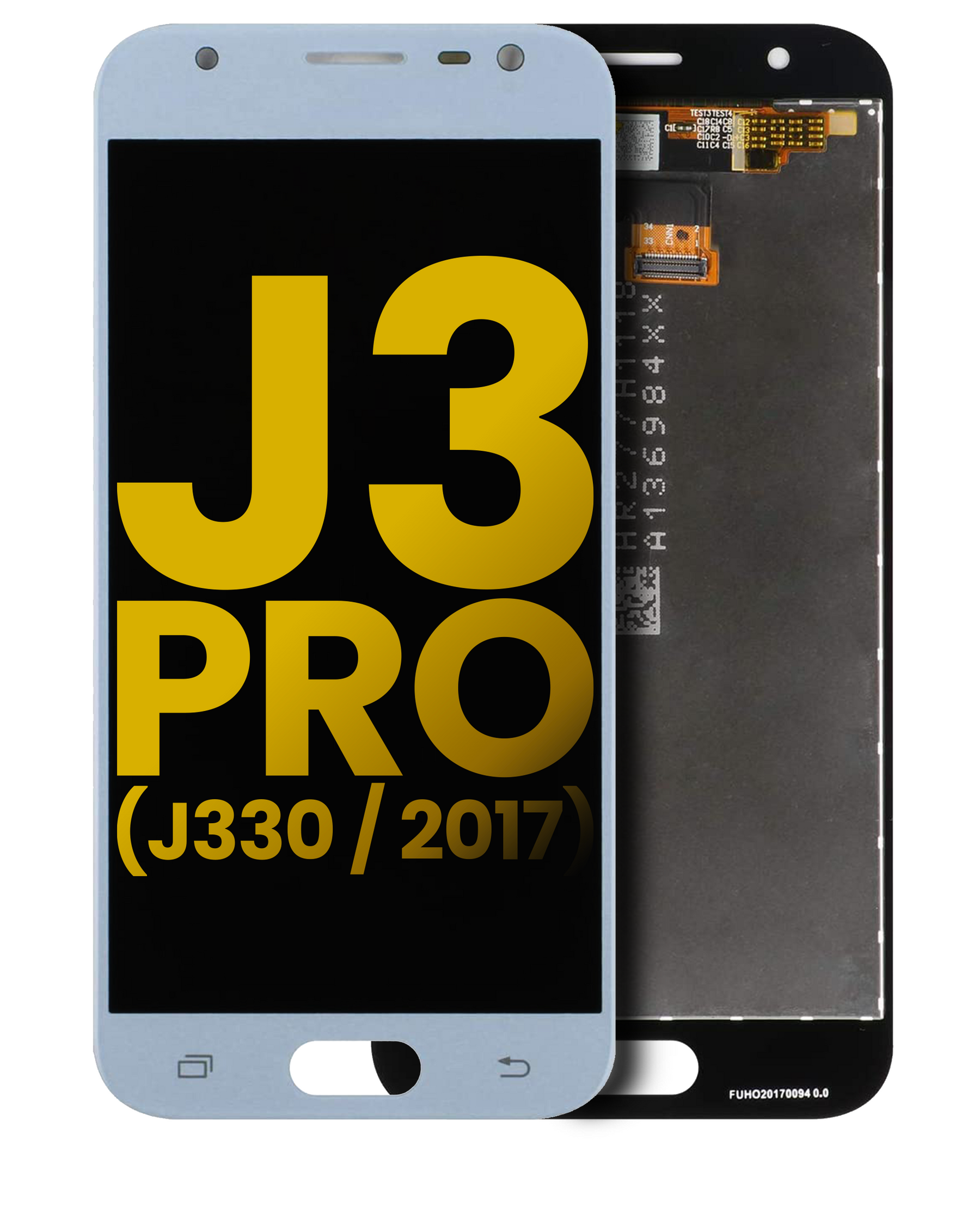 OLED Assembly Without Frame Compatible For Samsung Galaxy J3 Pro (J330 / 2017) (Refurbished) (Silver)
