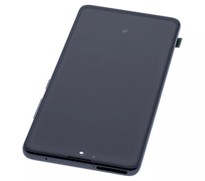 Replacement OLED Assembly With Frame Compatible For Samsung Galaxy A51 5G (A516 / 2020) (Non-Verizon 5G UW Frame) (Service Pack) (Prism Cube Black)