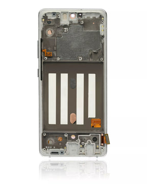 Replacement OLED Assembly With Frame Compatible For Samsung Galaxy A51 5G (A516 / 2020) (Non-Verizon 5G UW Frame) (Service Pack) (Prism Cube White)
