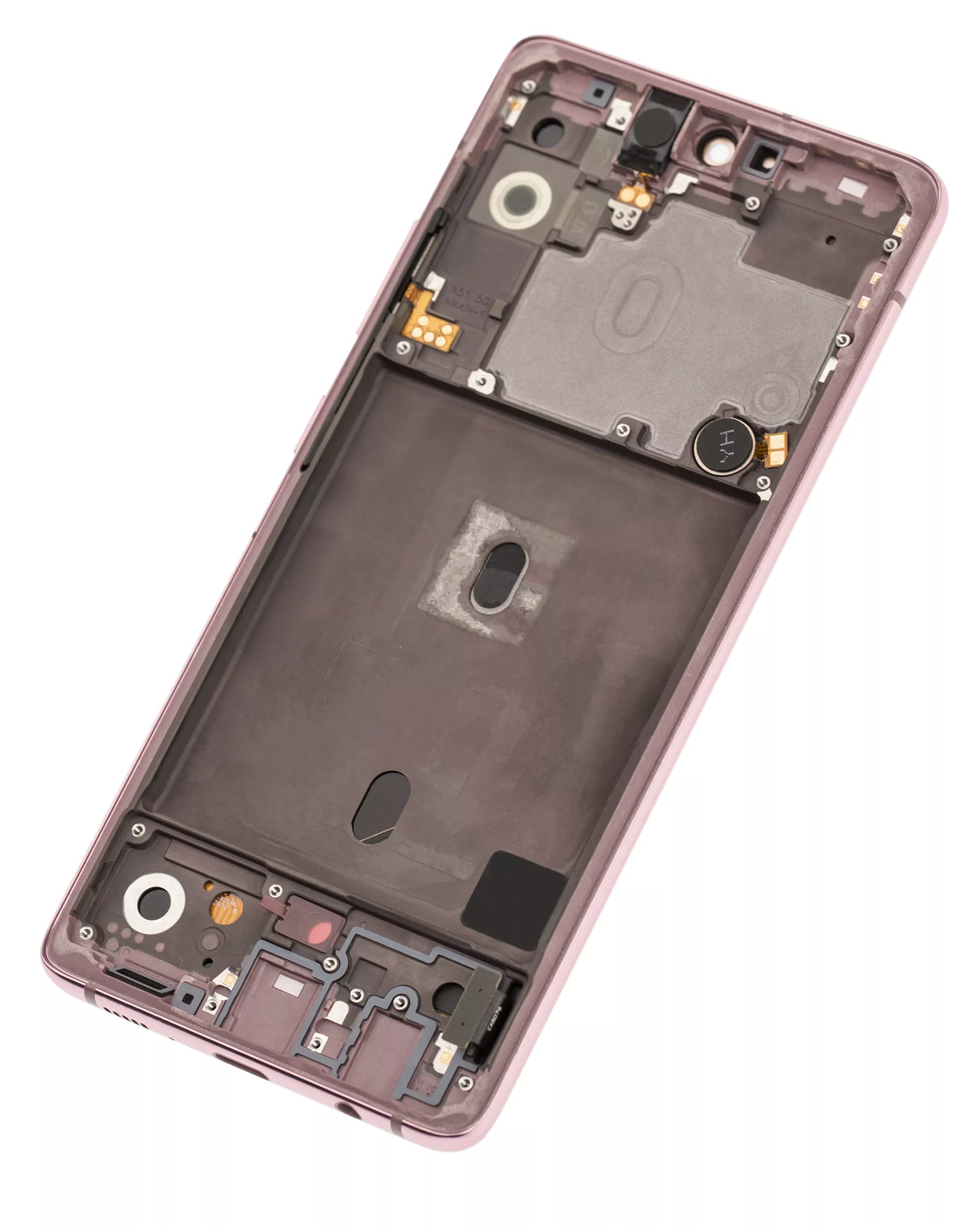 Replacement OLED Assembly With Frame Compatible For Samsung Galaxy A51 5G (A516 / 2020) (Non-Verizon 5G UW Frame) (Service Pack) (Prism Cube Pink)