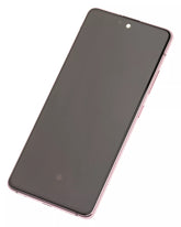 Replacement OLED Assembly With Frame Compatible For Samsung Galaxy A51 5G (A516 / 2020) (Non-Verizon 5G UW Frame) (Service Pack) (Prism Cube Pink)