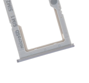 Dual Sim Card Tray Replacement  Compatible For Samsung Galaxy A51 4G (A515 / 2019) (Prism Crush White)