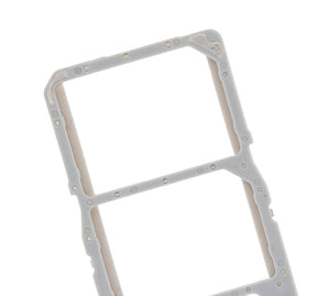 Dual Sim Card Tray Replacement  Compatible For Samsung Galaxy A51 4G (A515 / 2019) (Prism Crush White)