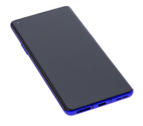 Replacement OLED Assembly With Frame Compatible For OnePlus 8 Pro (Refurbished) (Ultramarine Blue)