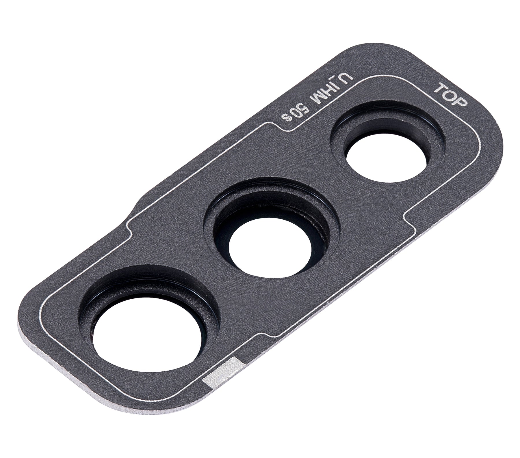 Back Camera Glass Lens And Cover Bezel Compatible For Samsung Galaxy A50S (A507 / 2019) (Prism Crush Black)