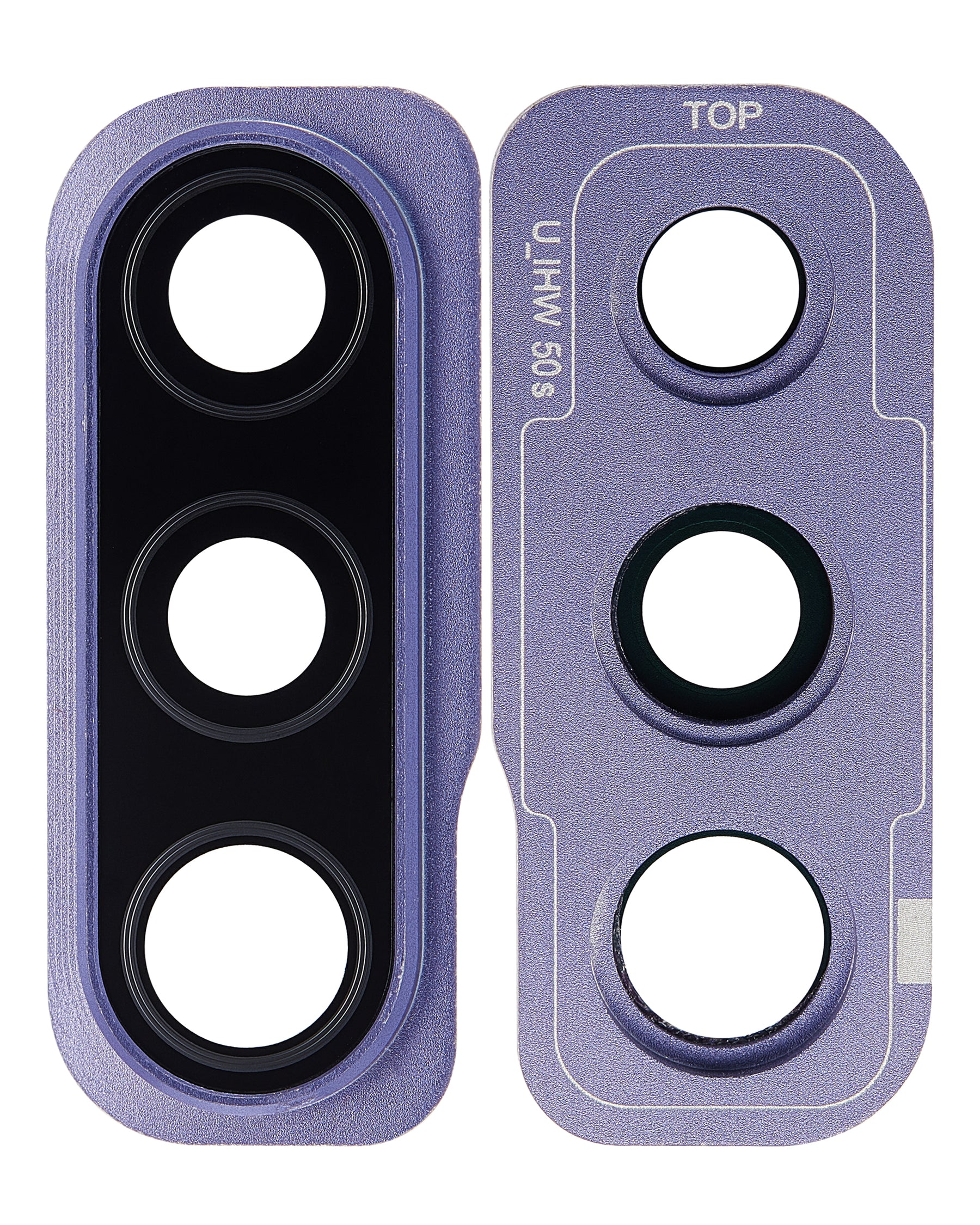 Back Camera Glass Lens And Cover Bezel Compatible For Samsung Galaxy A50S (A507 / 2019) (Prism Crush Violet)
