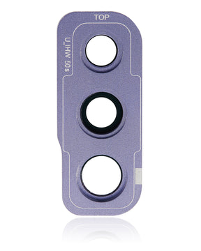 Back Camera Glass Lens And Cover Bezel Compatible For Samsung Galaxy A50S (A507 / 2019) (Prism Crush Violet)