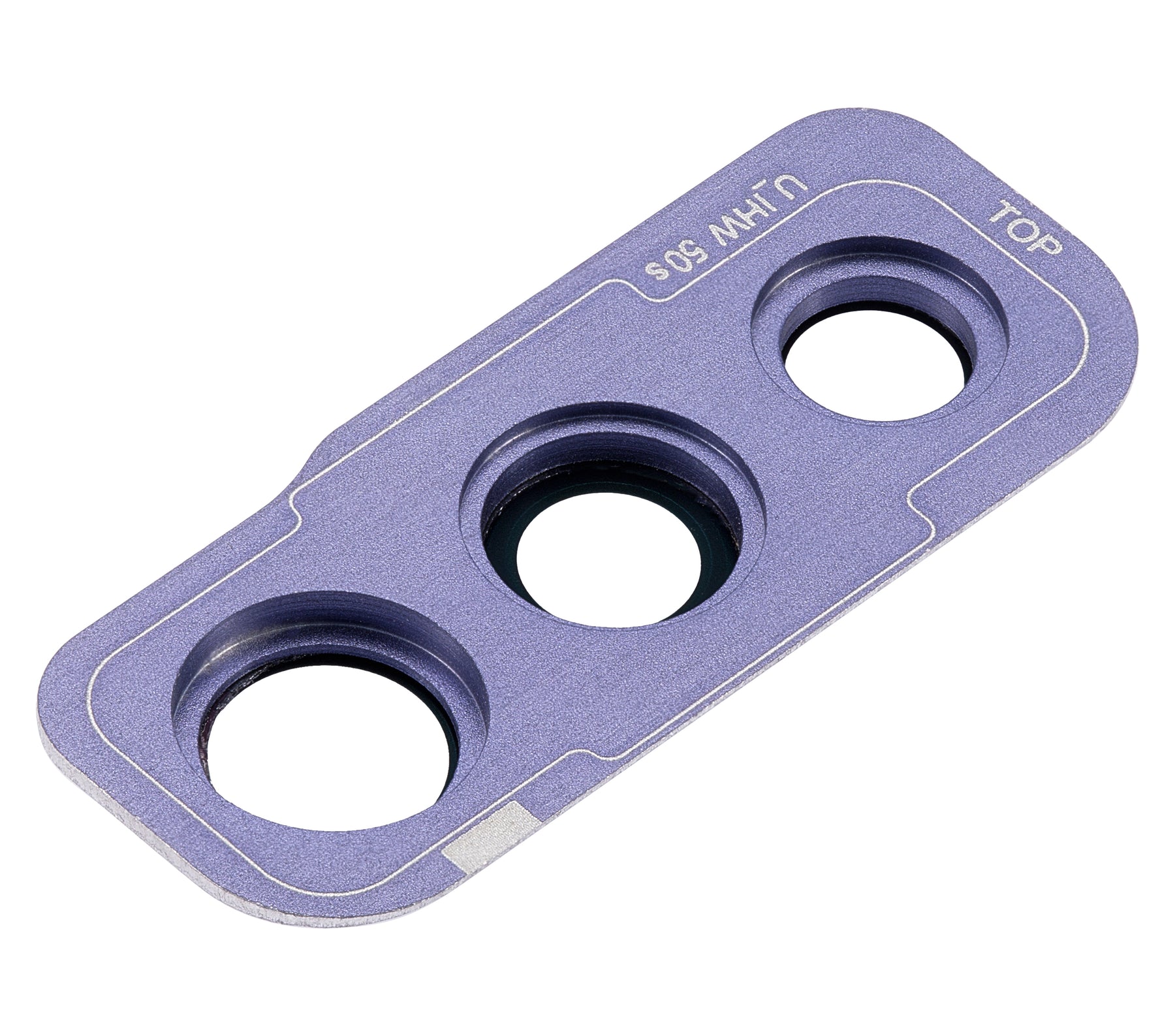 Back Camera Glass Lens And Cover Bezel Compatible For Samsung Galaxy A50S (A507 / 2019) (Prism Crush Violet)