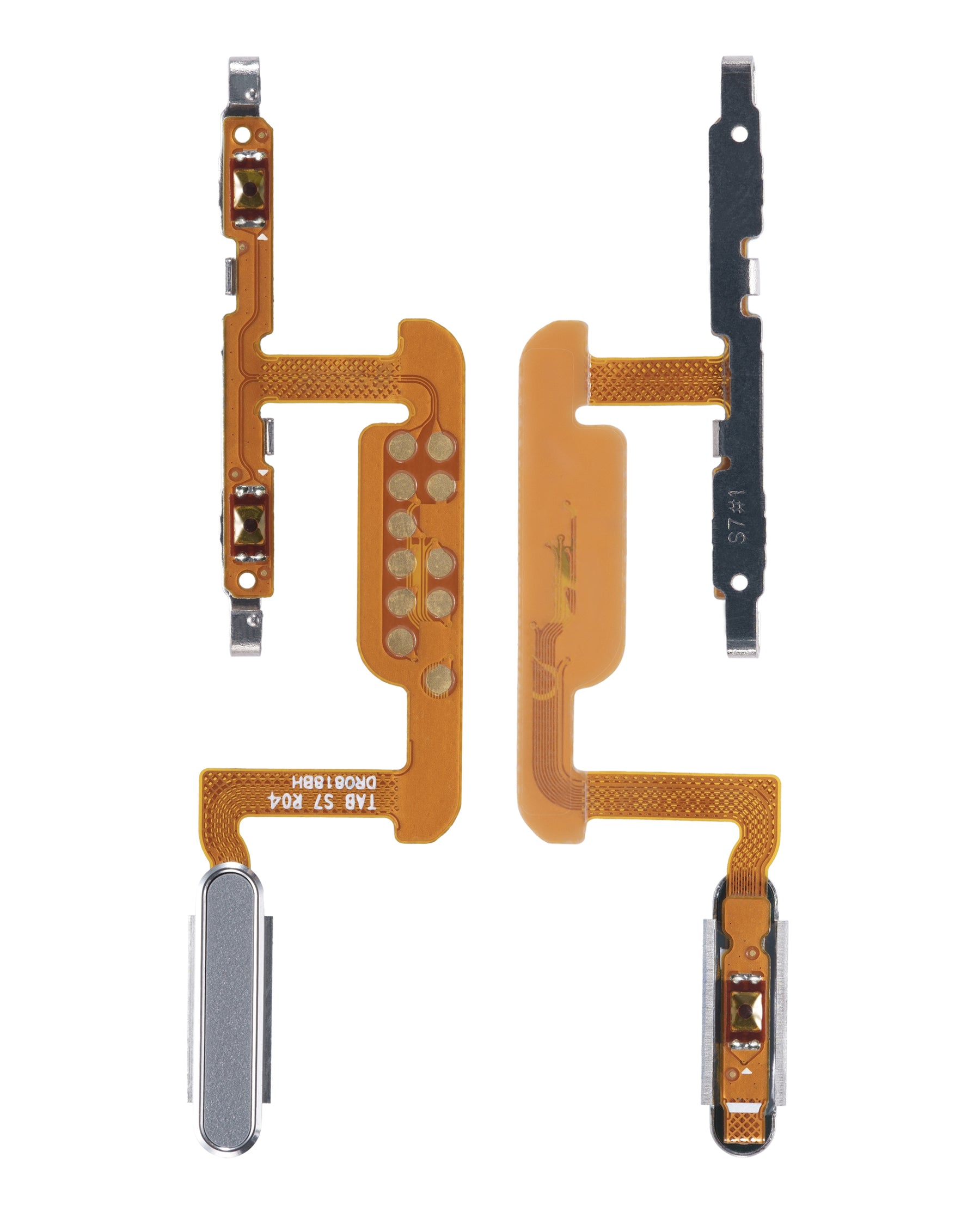 Power & Fingerprint Reader With Flex Cable Compatible For Samsung Galaxy Tab S7 11" (T870 / T875 / T876) (2020) (Mystic Silver)