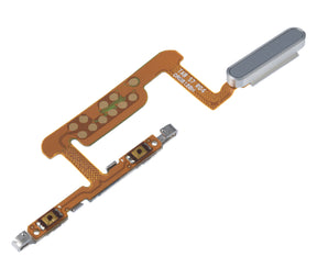 Power & Fingerprint Reader With Flex Cable Compatible For Samsung Galaxy Tab S7 11" (T870 / T875 / T876) (2020) (Mystic Silver)