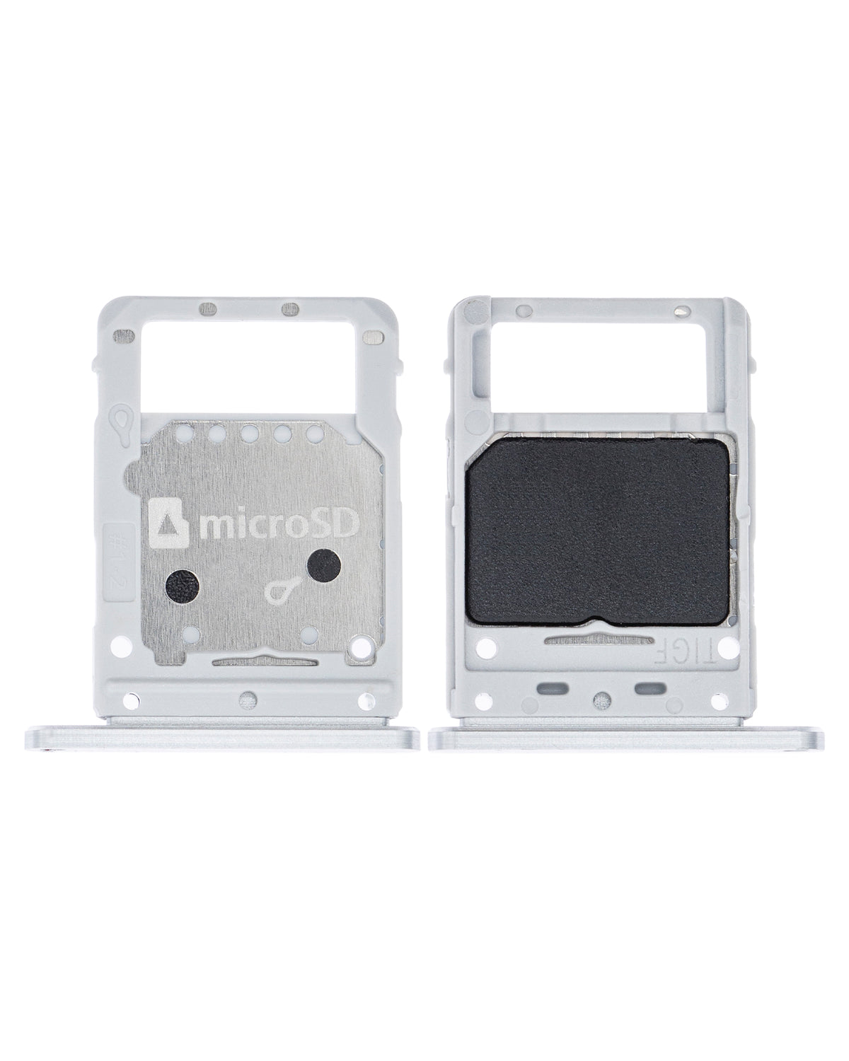 Single Sim Card Tray Compatible For Samsung Galaxy Tab S7 Plus 12.4" (T970 / T975 / T976) (2020) (Mystic Silver)