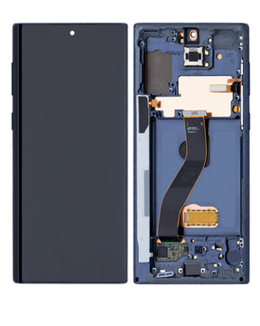 Replacement OLED Assembly With Frame Compatible For Samsung Galaxy Note 10 (Service Pack) (Aura Glow / Silver)